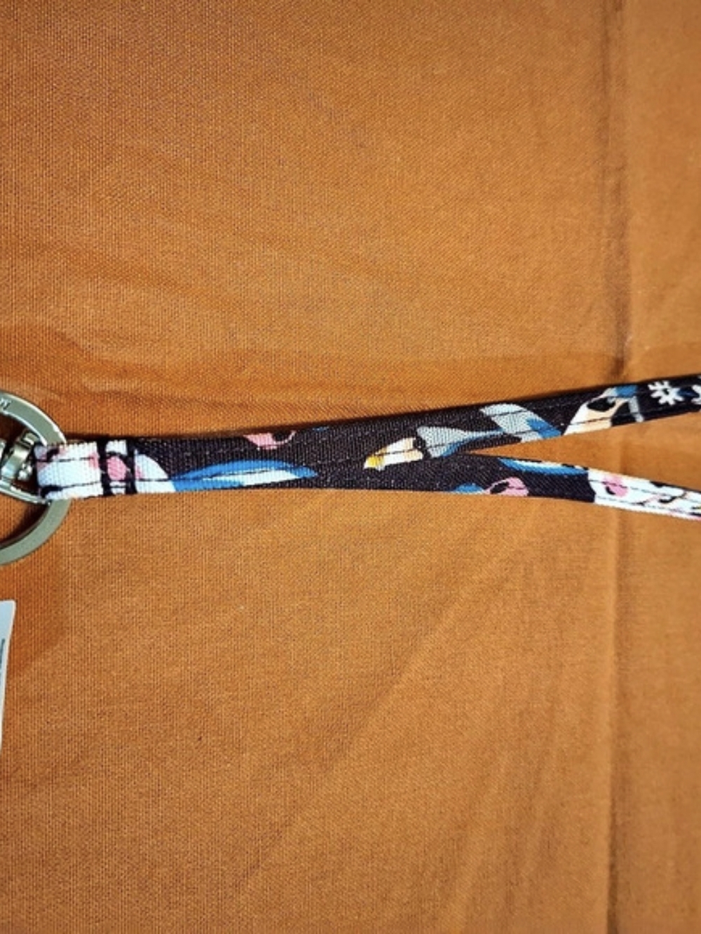 Vera Bradley Indiana Blossoms Floral Keychain in Multicolor NWT